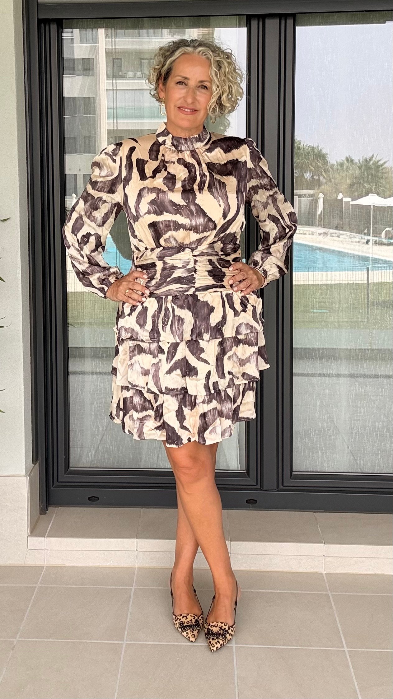 Vestido Valentina Taupe Rosa