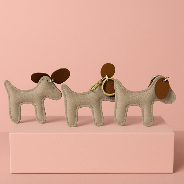 Llavero charms taupe