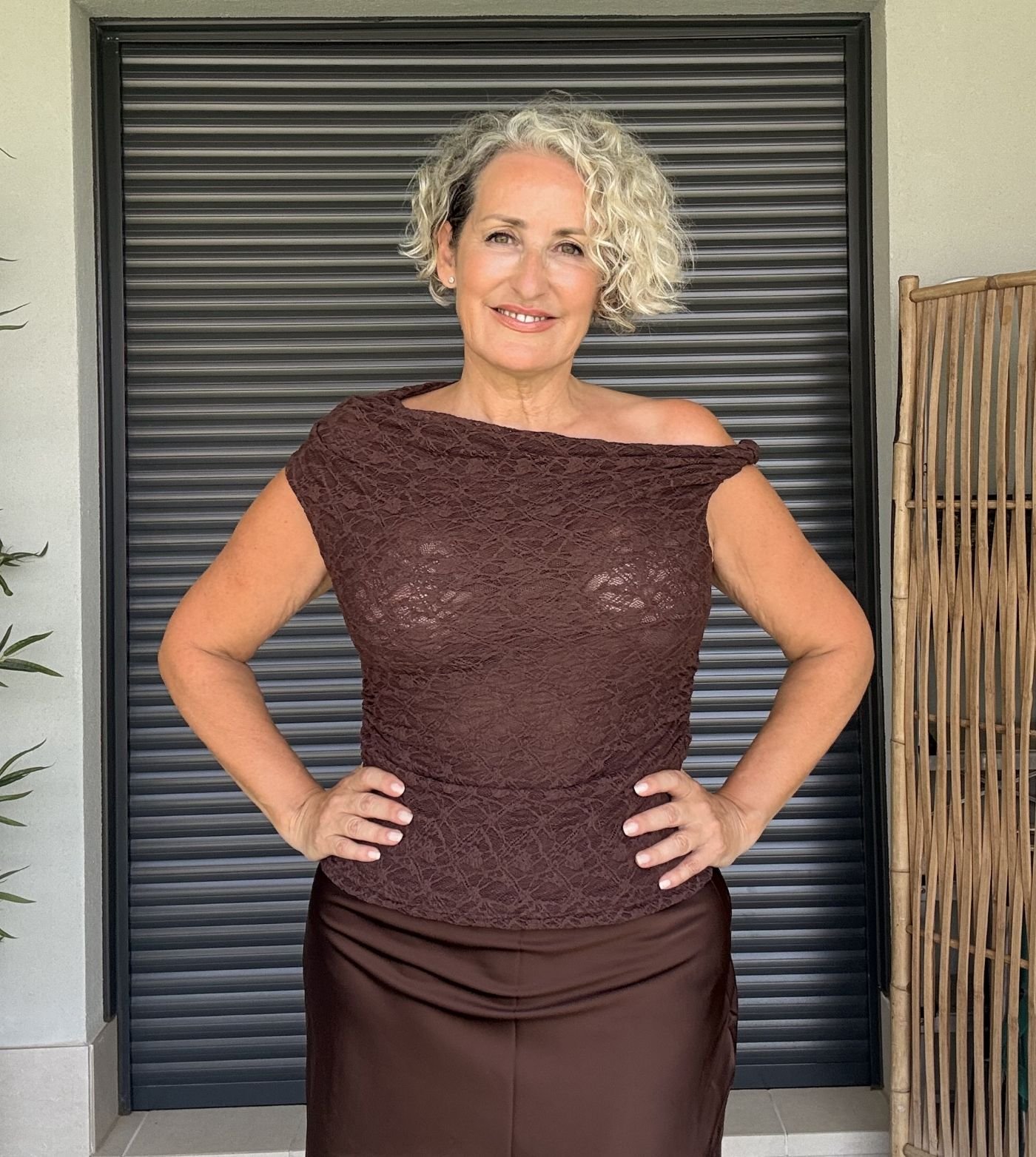 Top Chocolate Encaje