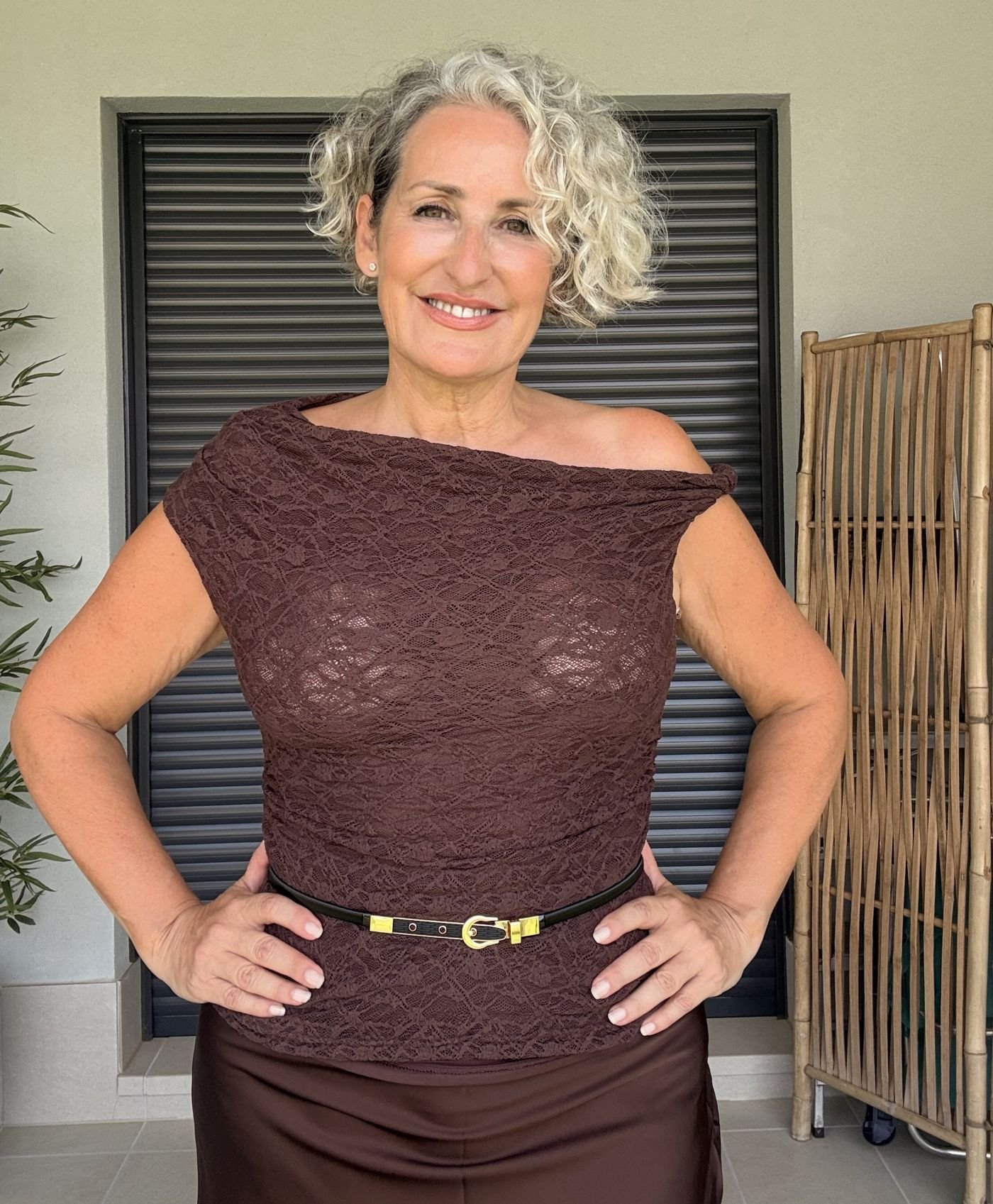 Top Chocolate Encaje