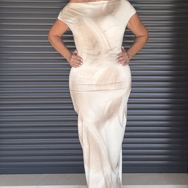 Vestido Beige Degradado
