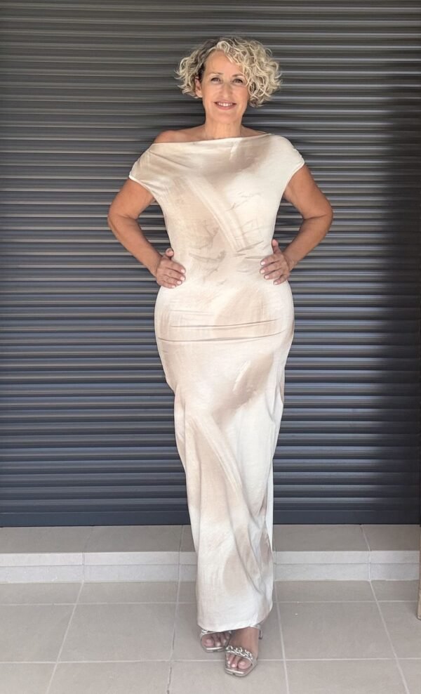 Vestido Beige Degradado