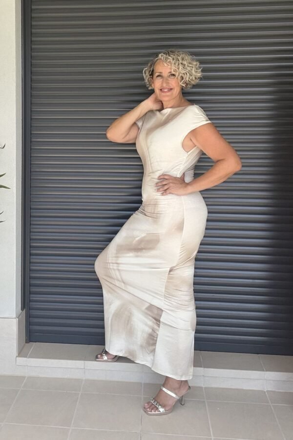Vestido Beige Degradado