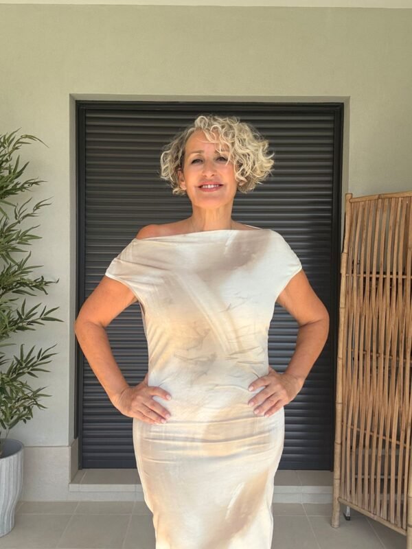 Vestido Beige Degradado