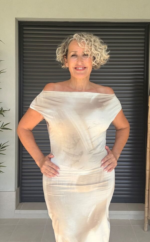 Vestido Beige Degradado