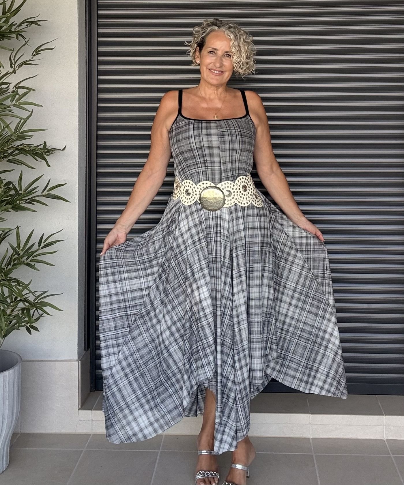 Vestido Cuadros Gales