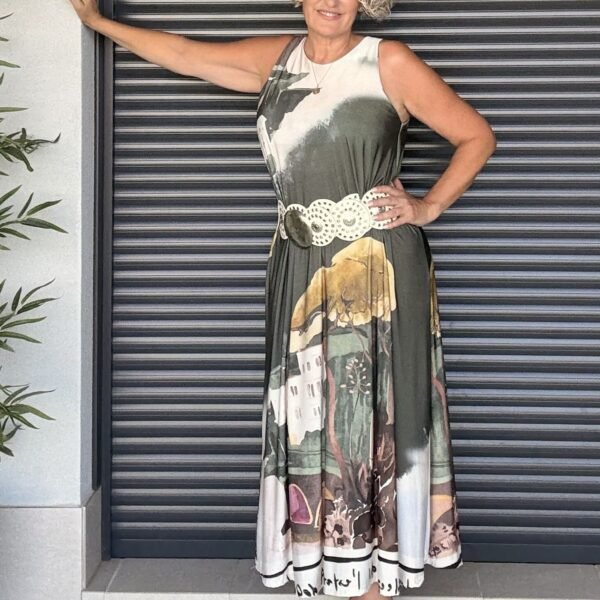 Vestido Verde Safari