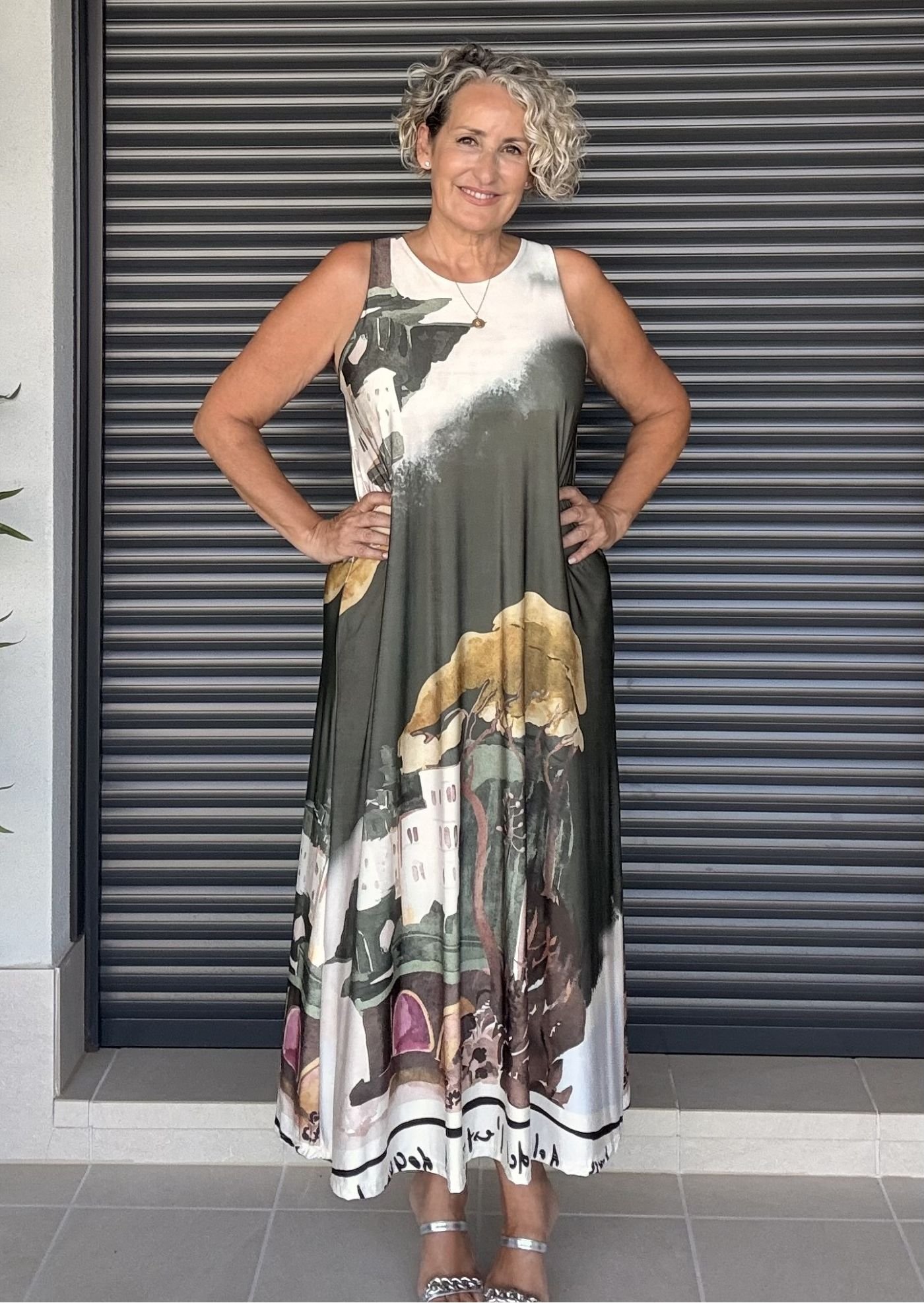 Vestido Verde Safari