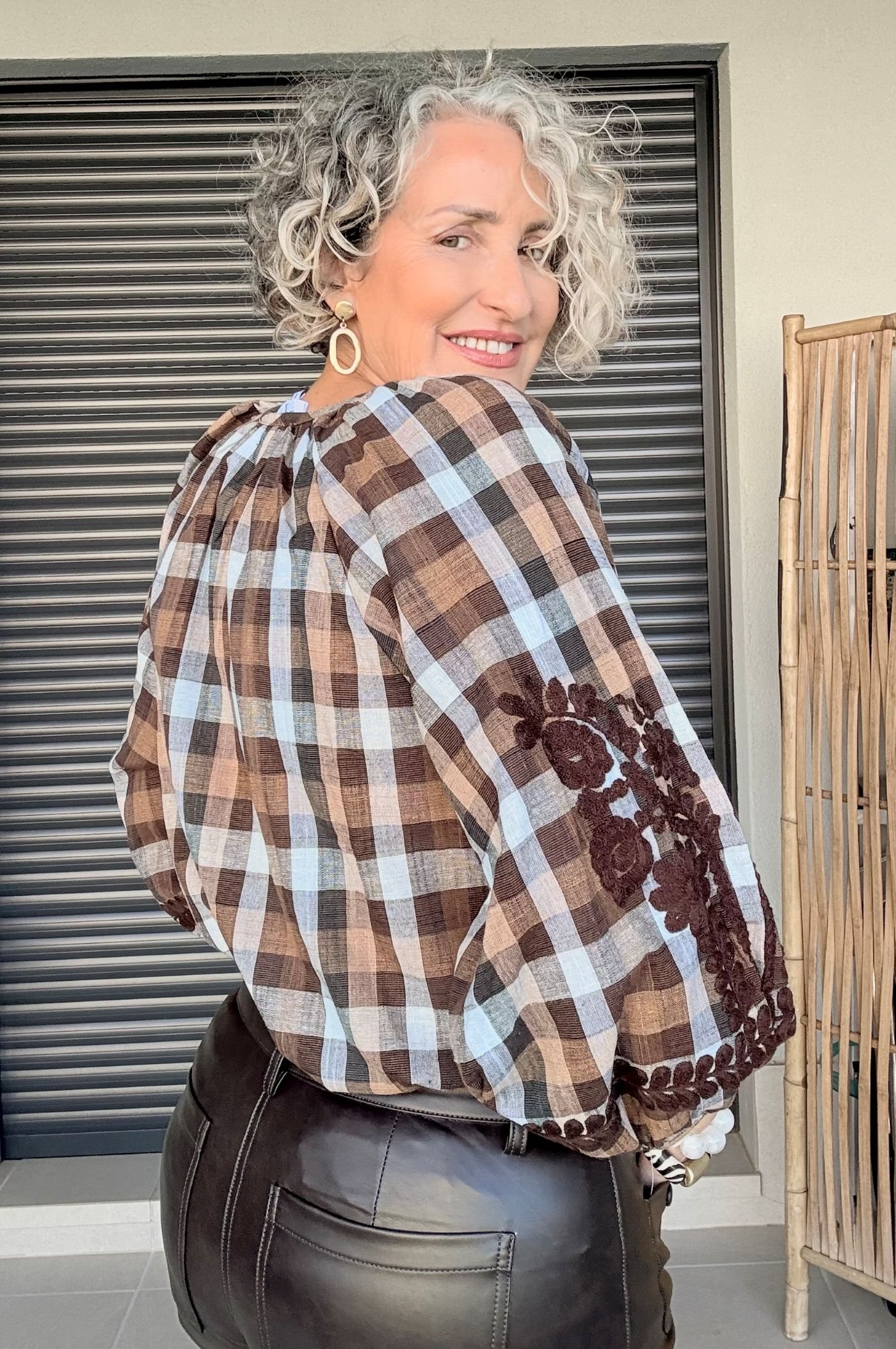 Camisa cuadros chocolate