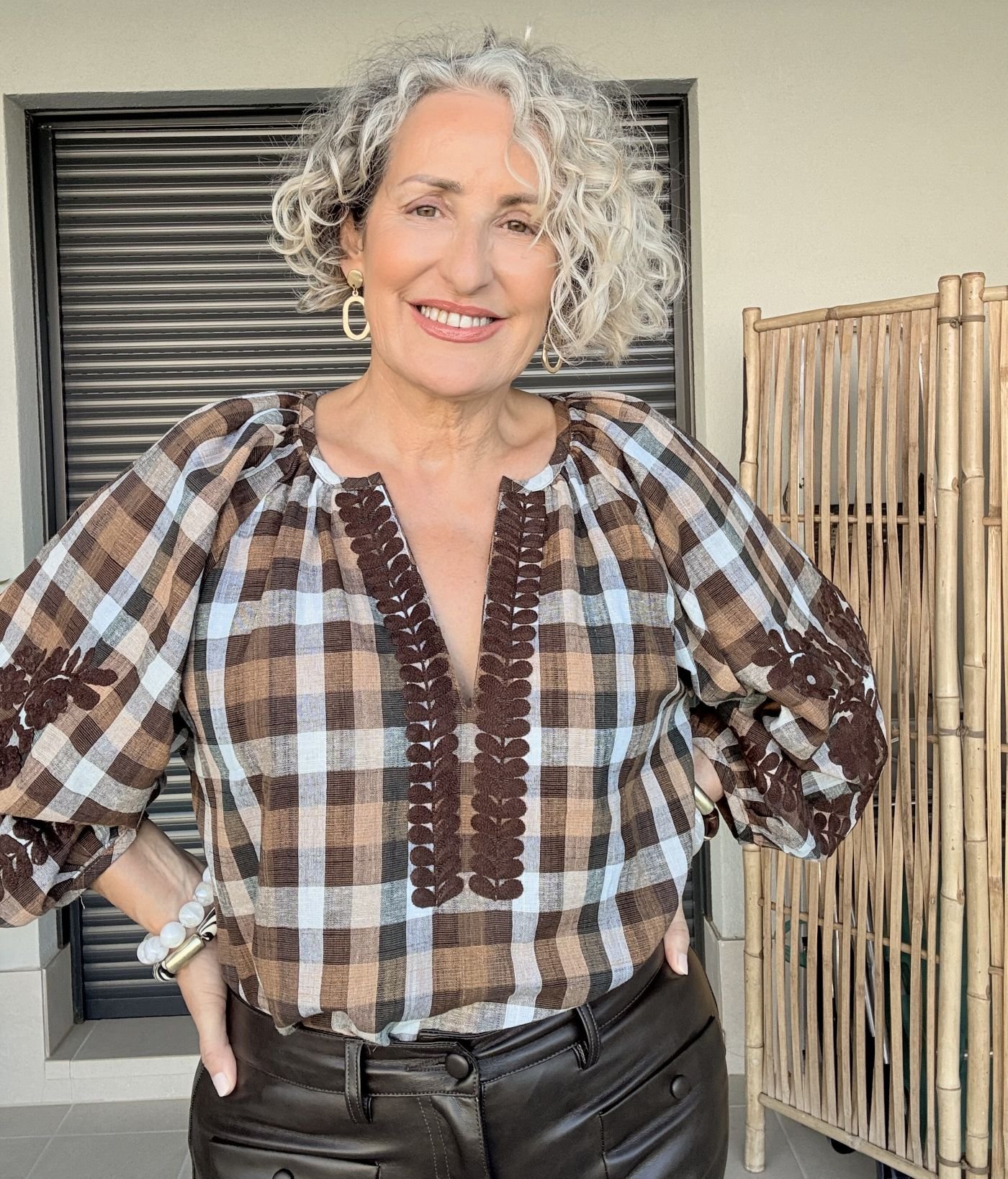 Camisa cuadros chocolate