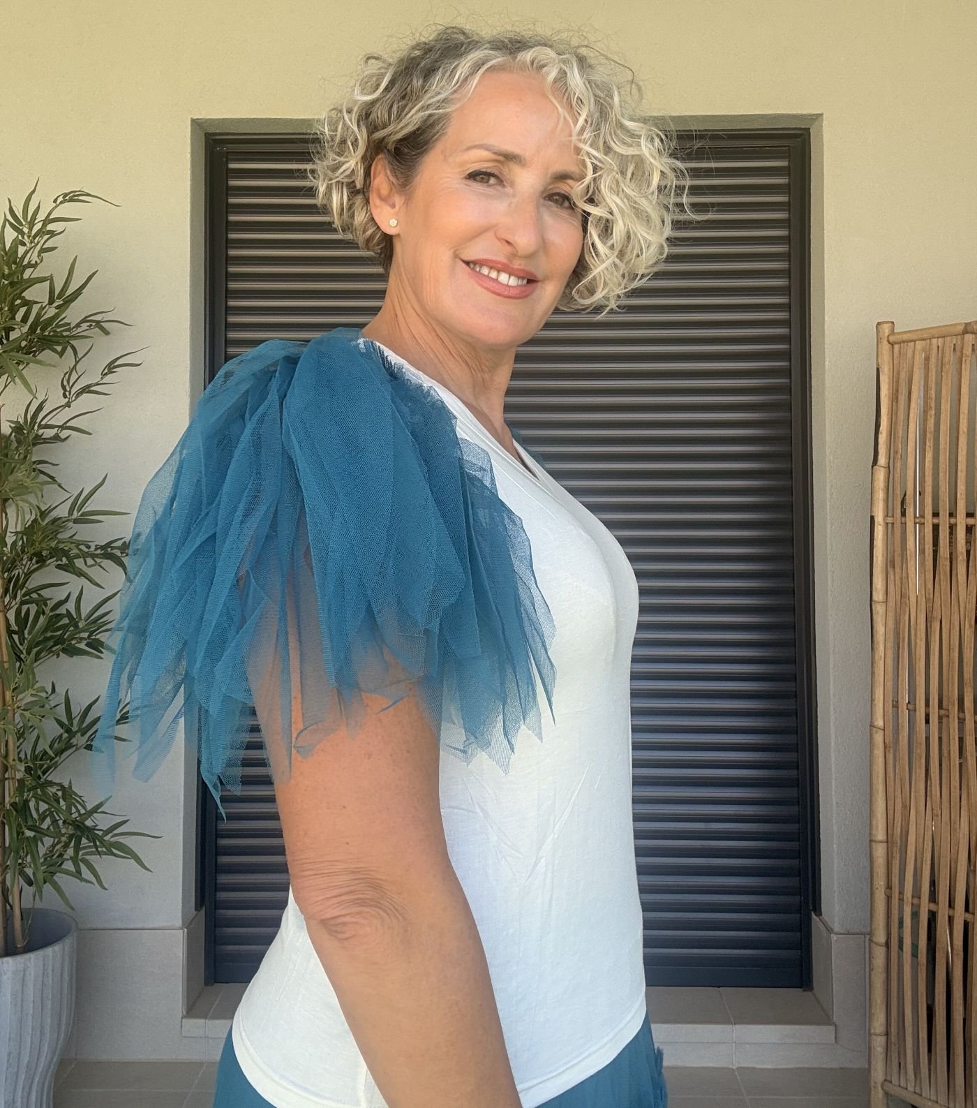 Camiseta basica tul verde