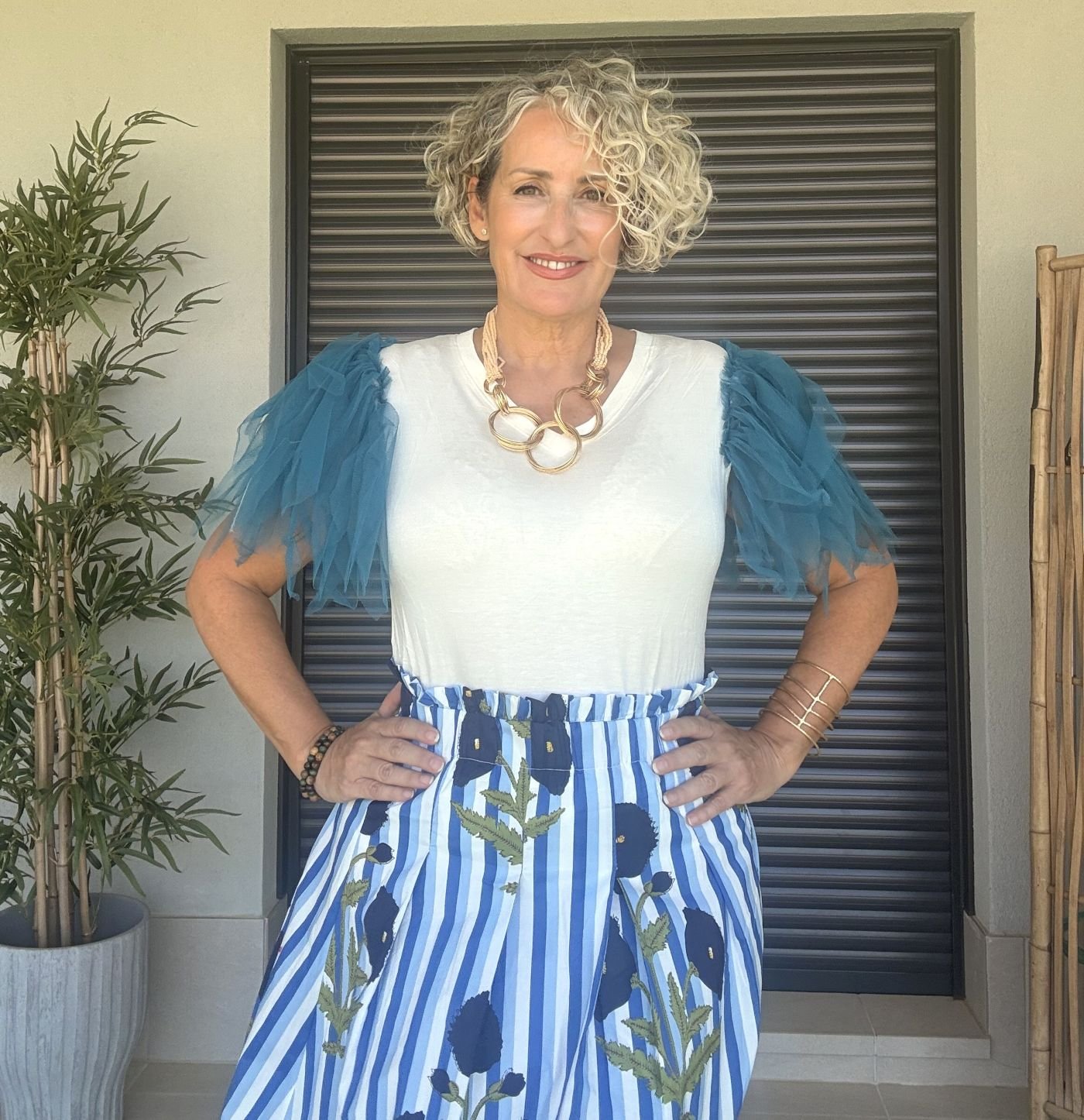 Falda tiro alto Aurora