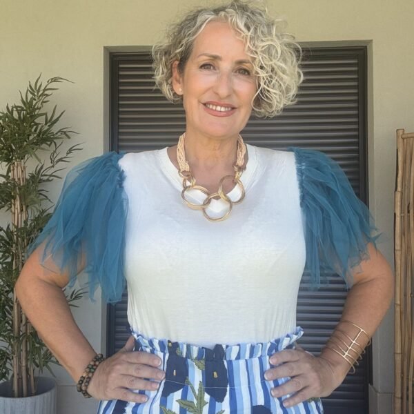 Camiseta básica tul verde