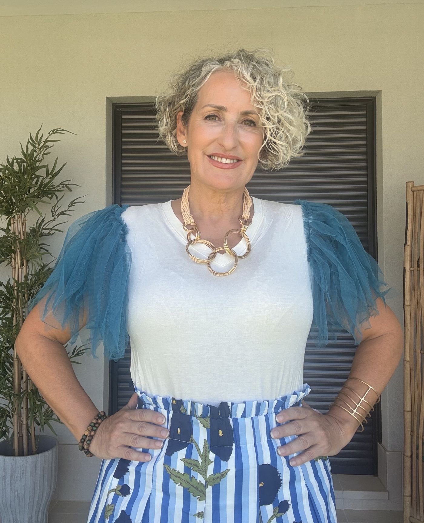 Camiseta básica tul verde