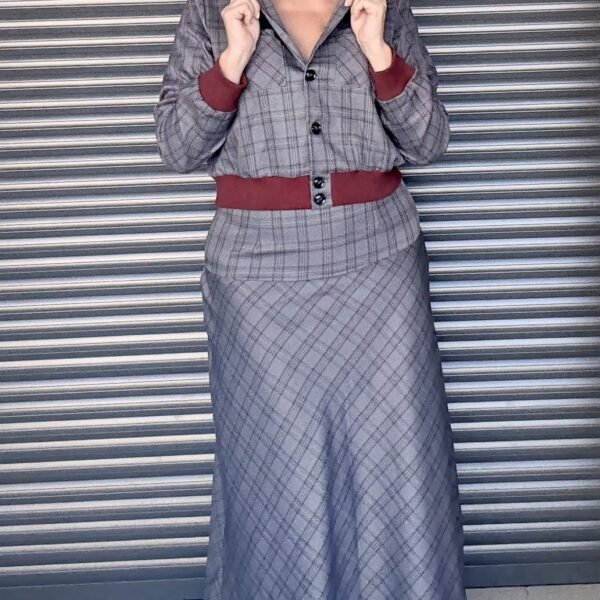 Conjunto Cuadros Gris Burdeos