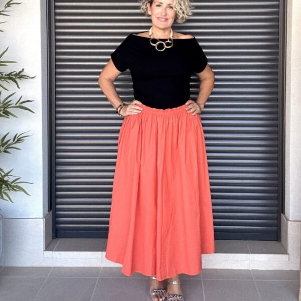 Falda Coral Larga