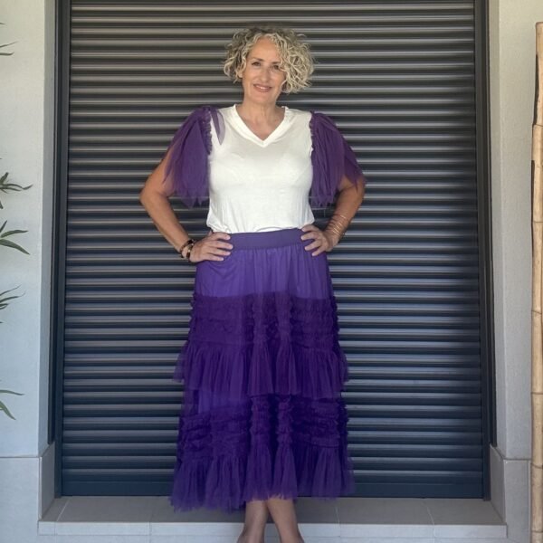 Falda Tul Morada Falda Tul Morada