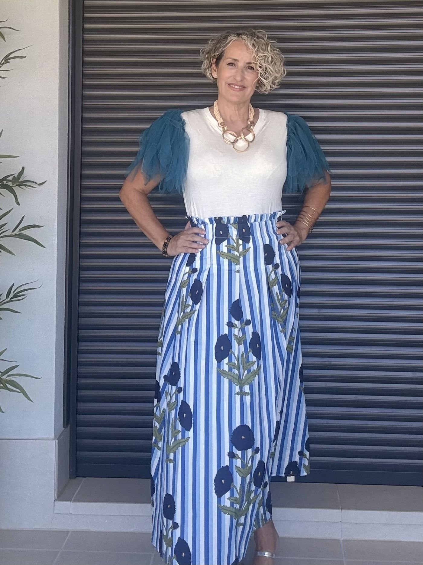 Falda tiro alto Aurora