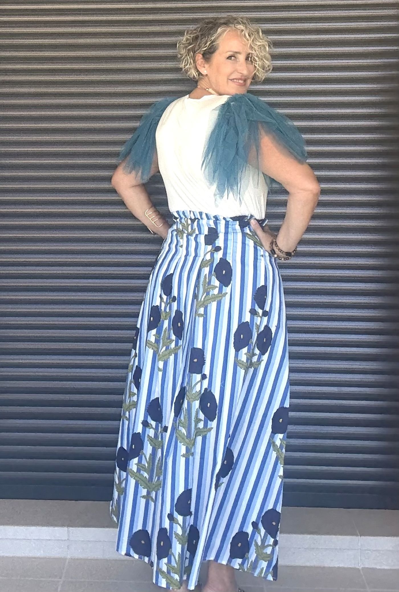 Falda tiro alto Aurora