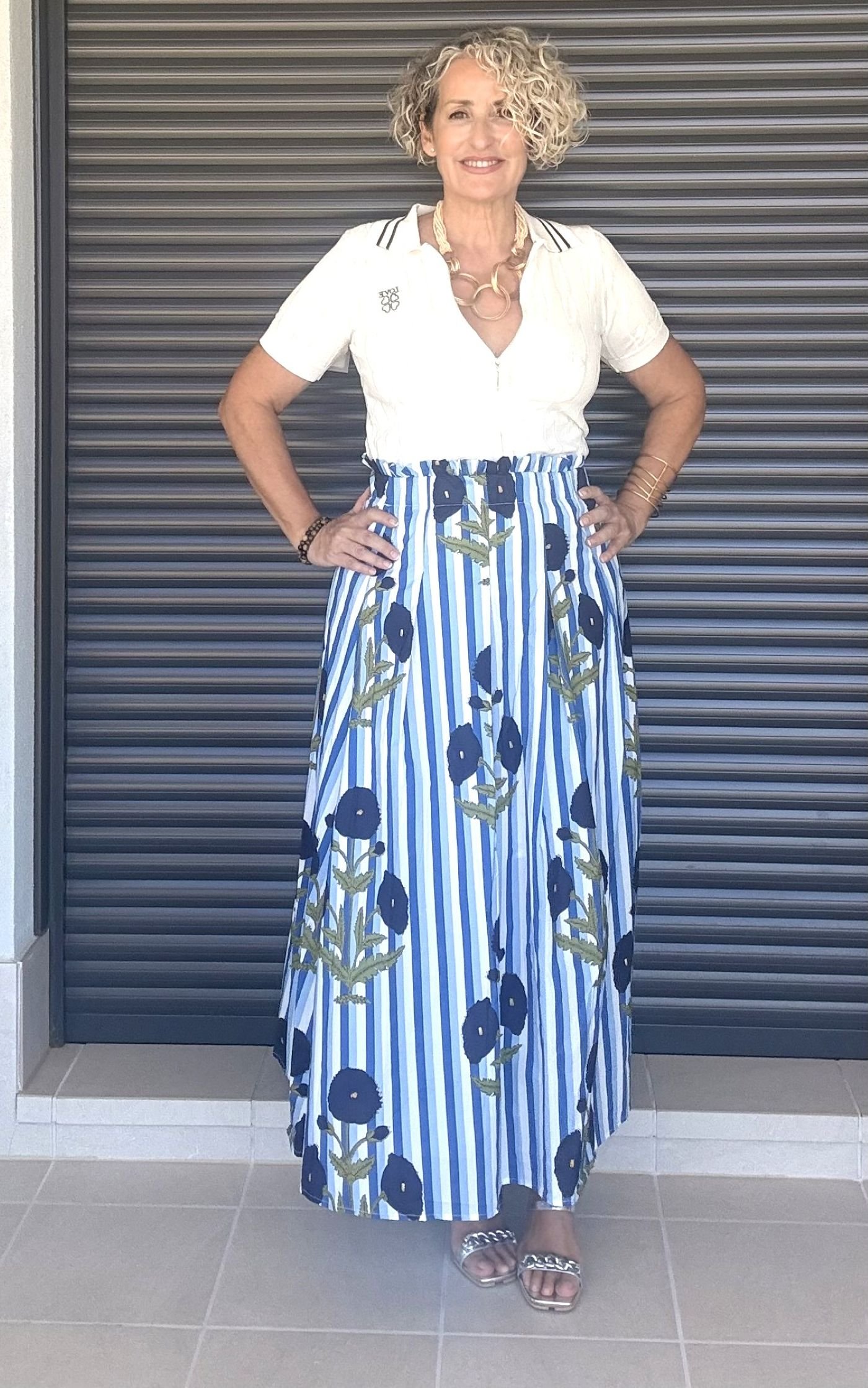 Falda tiro alto Aurora