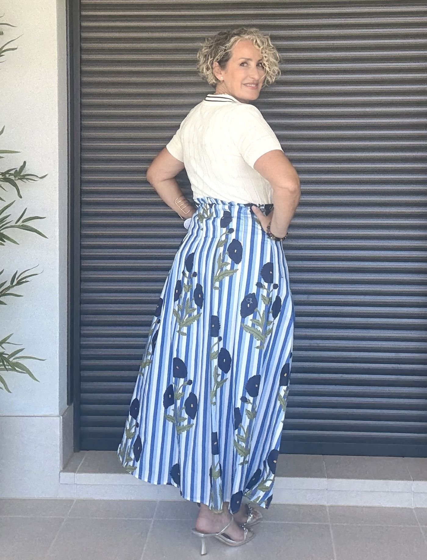 Falda tiro alto Aurora