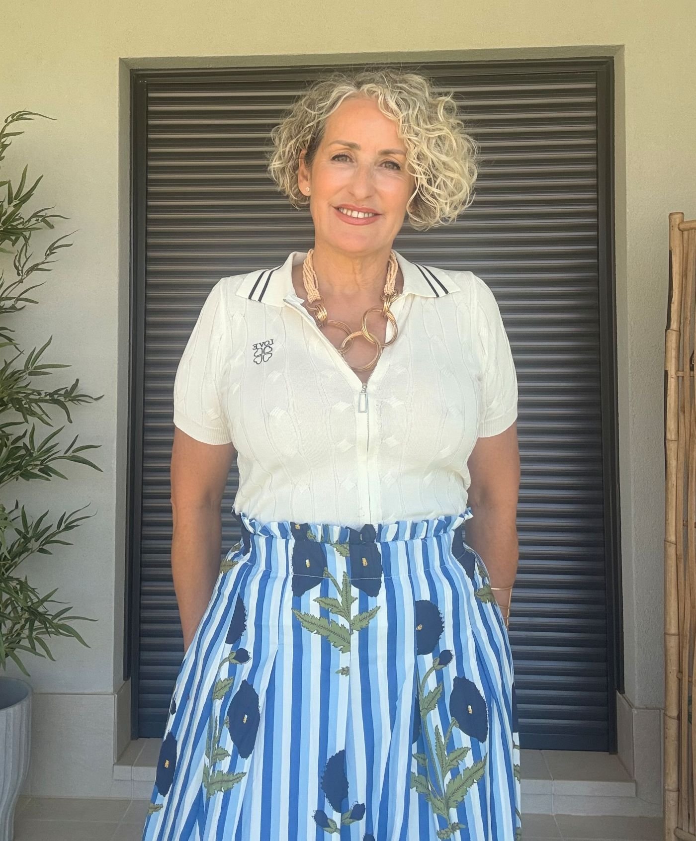 Falda tiro alto Aurora