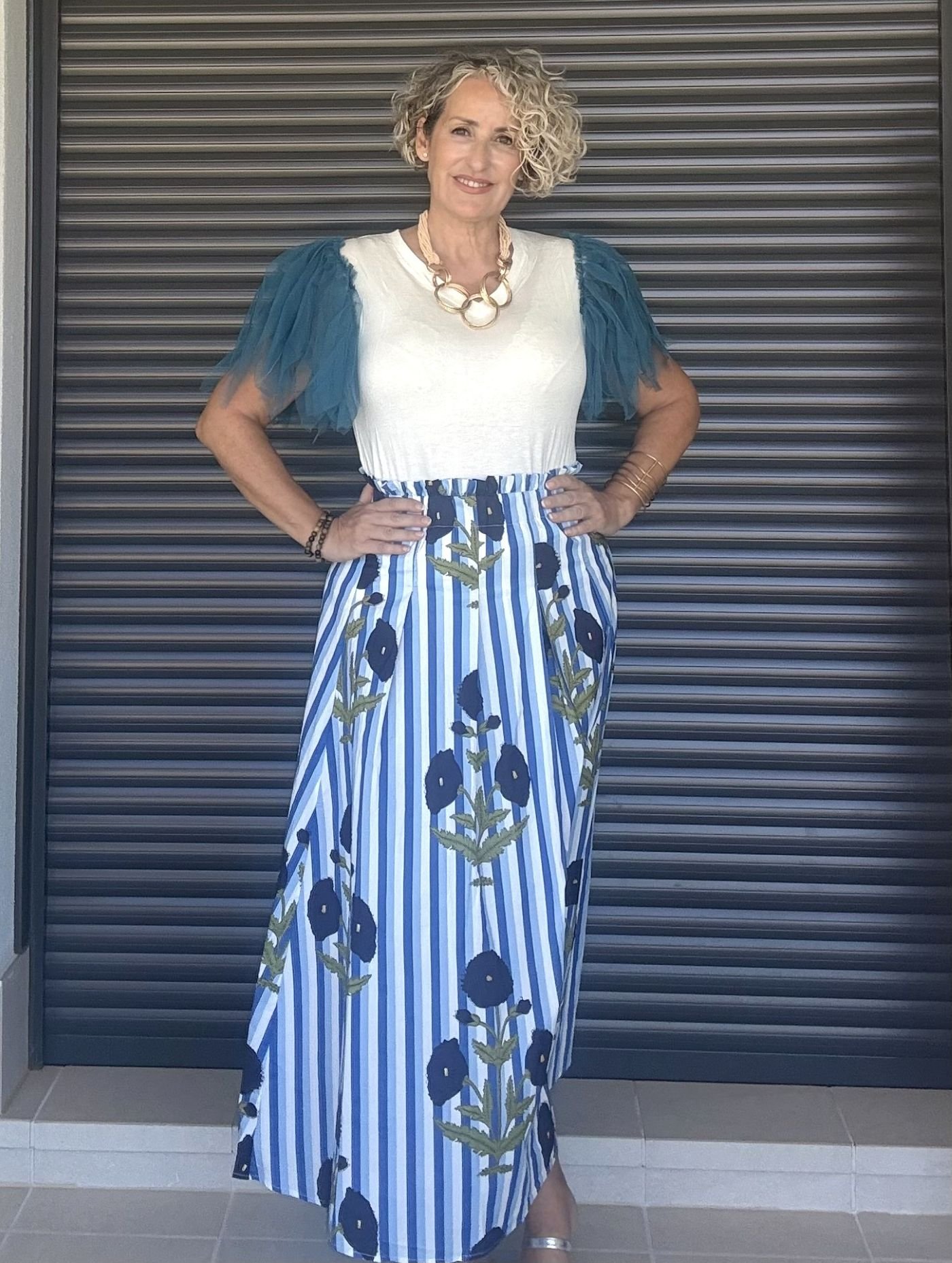 Falda tiro alto Aurora