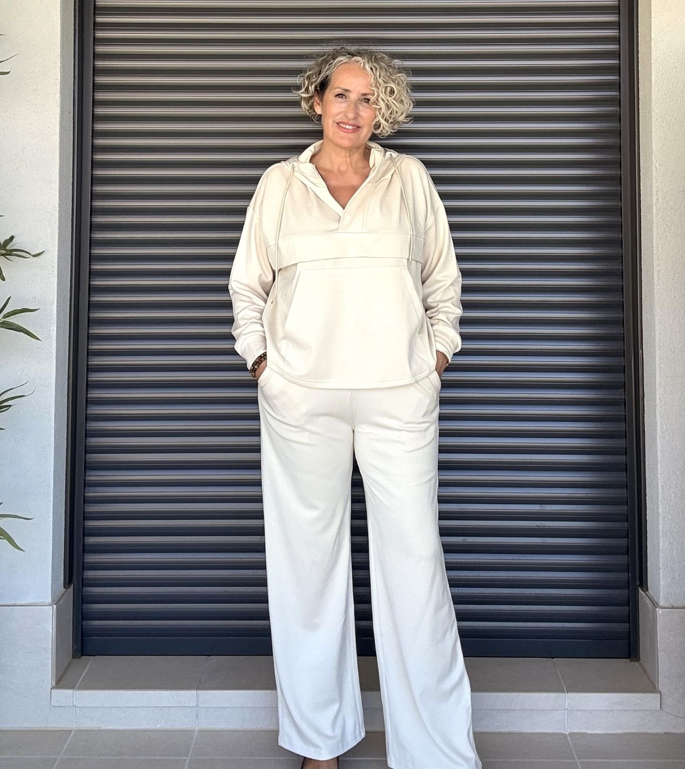 Sudadera beige sport