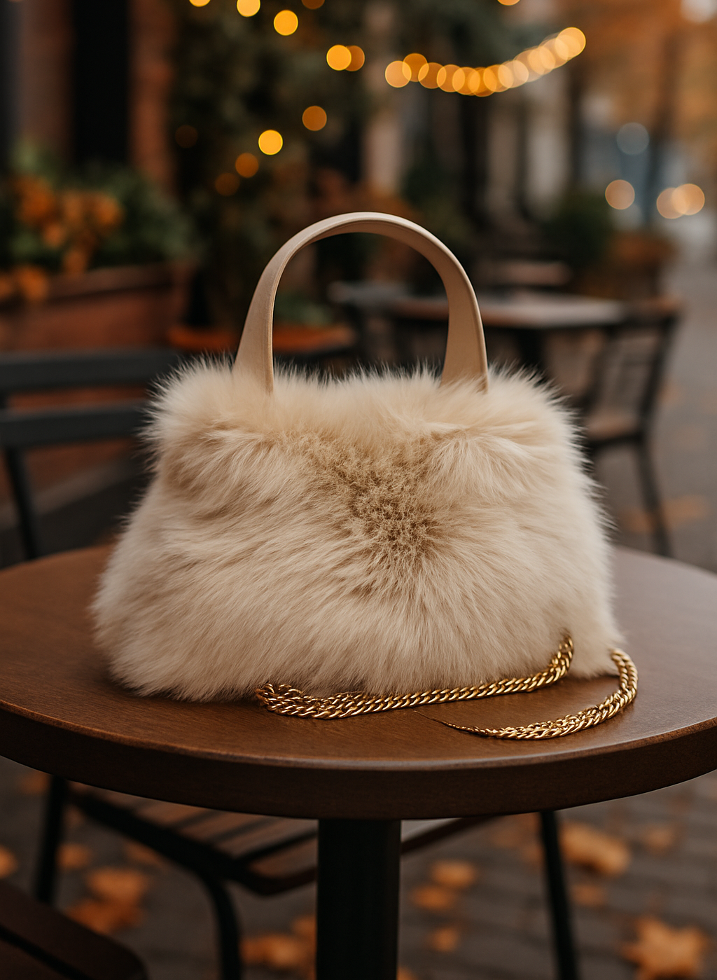 Bolso Pelo Beige