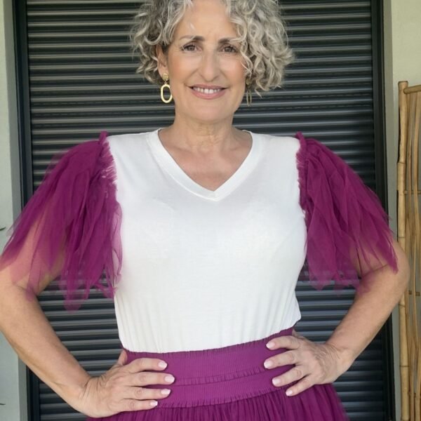 Camiseta Básica Tul Buganvilla