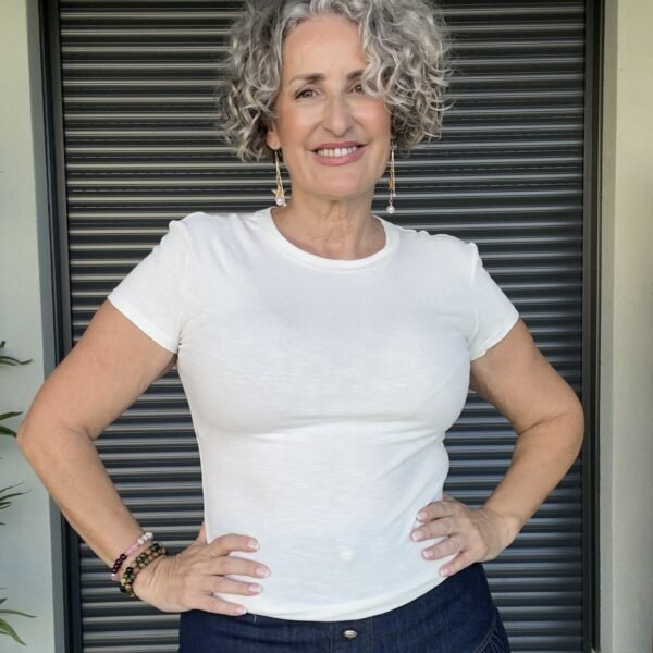 Camiseta Básica Beige Canalé