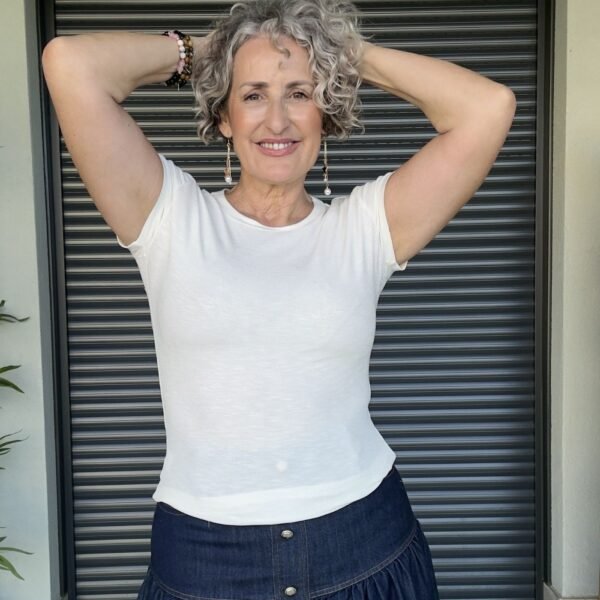 Camiseta Básica Beige Canalé Camiseta Básica Beige Canalé