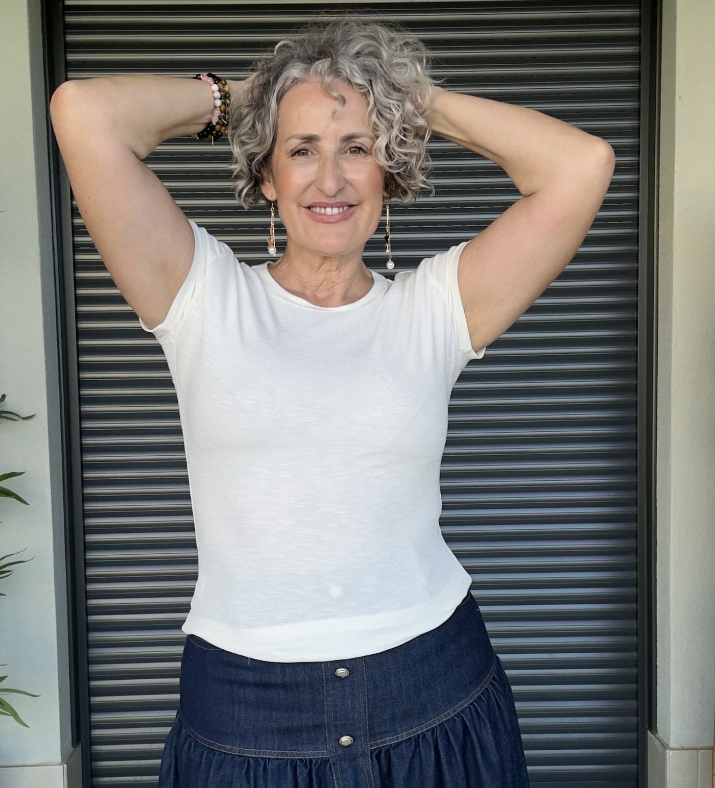 Camiseta Básica Beige Canalé