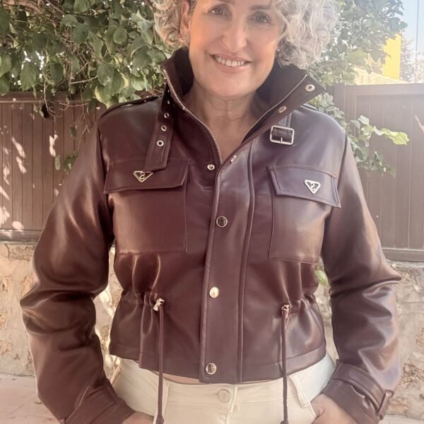 Chaqueta Polipiel Burgundy