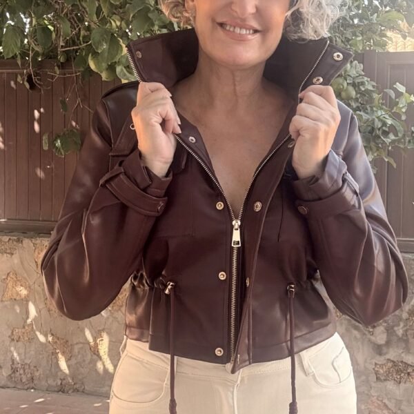 Chaqueta Polipiel Burgundy Chaqueta Polipiel Burgundy