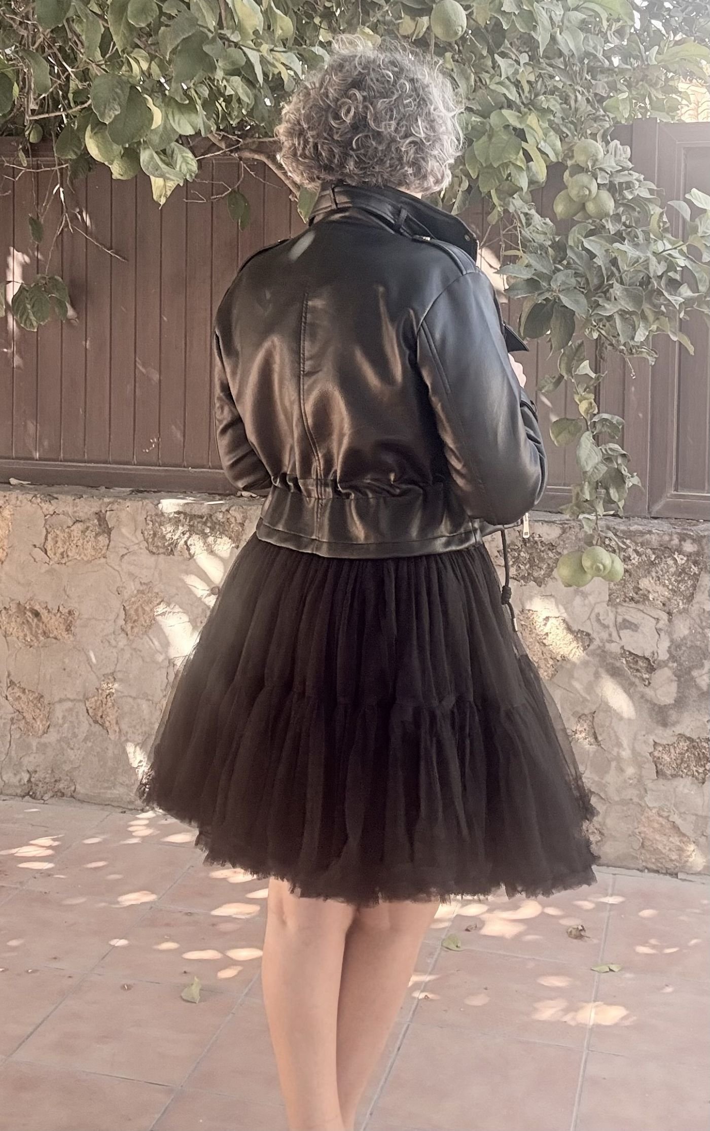 Chaqueta Polipiel Negra