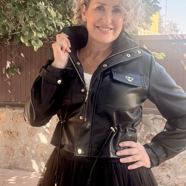 Chaqueta Polipiel Negra Chaqueta Polipiel Negra