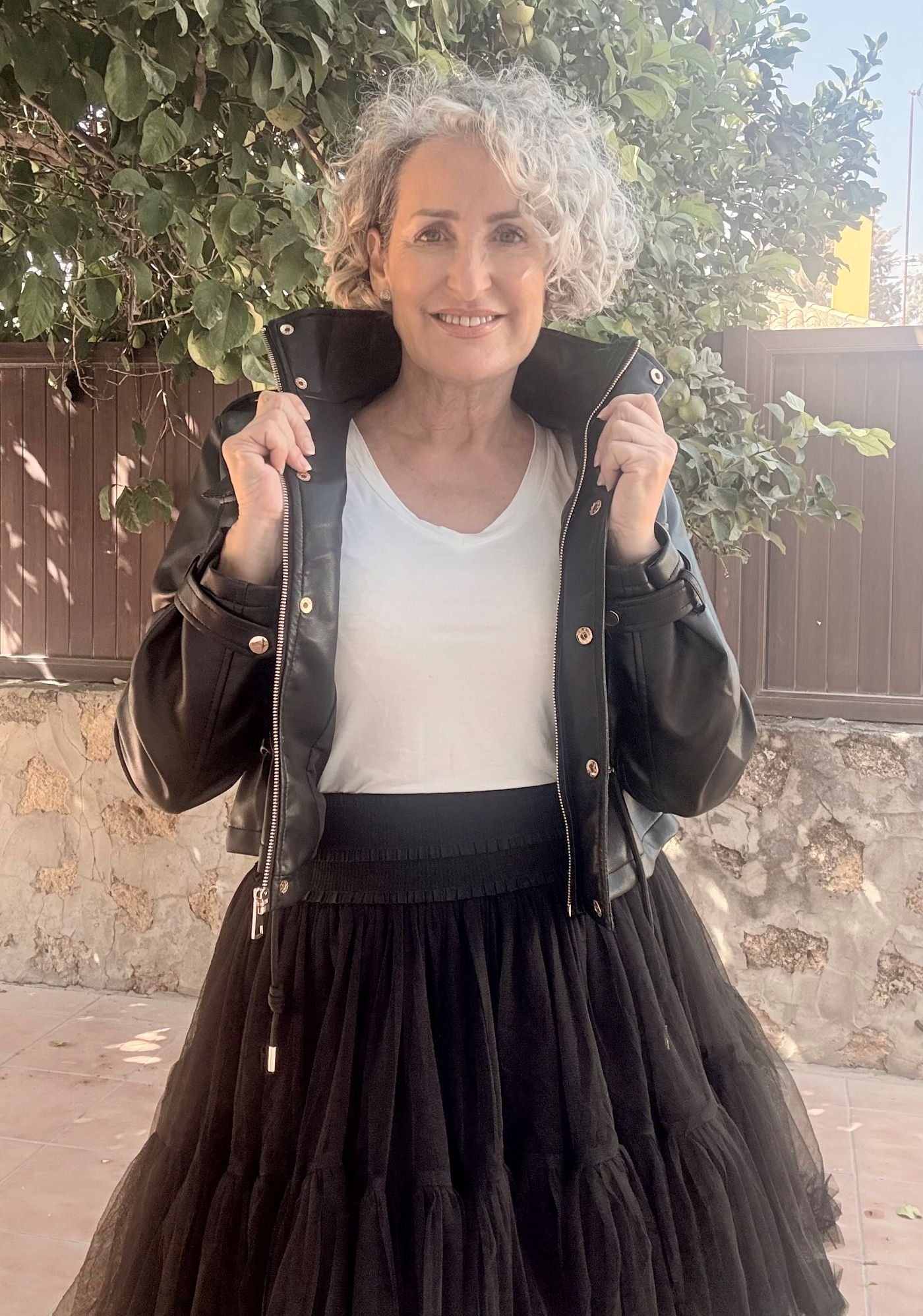 Chaqueta Polipiel Negra