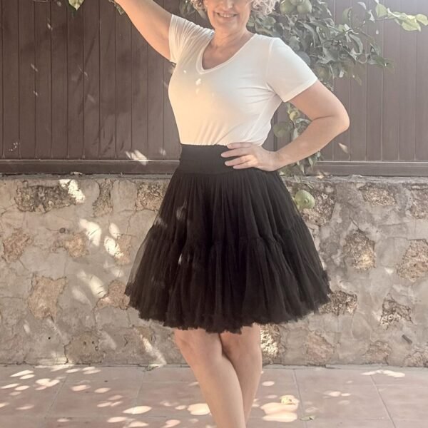 Falda Tul Negra Corta Falda Tul Negra Corta