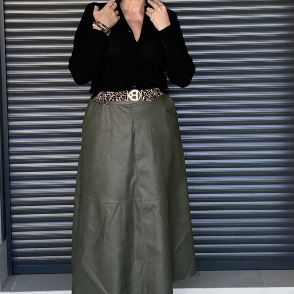 Falda Verde polipiel capa Falda Verde polipiel capa