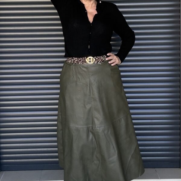 Falda Verde polipiel capa