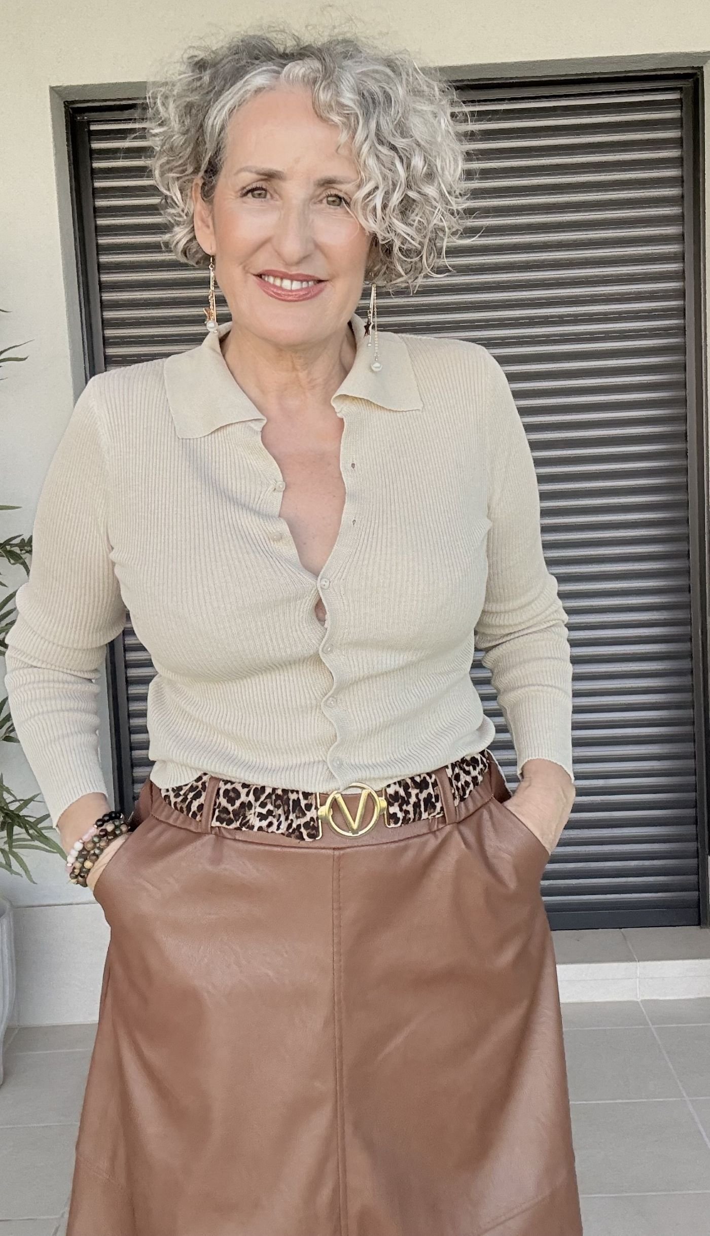 Jersey Beige Canalé