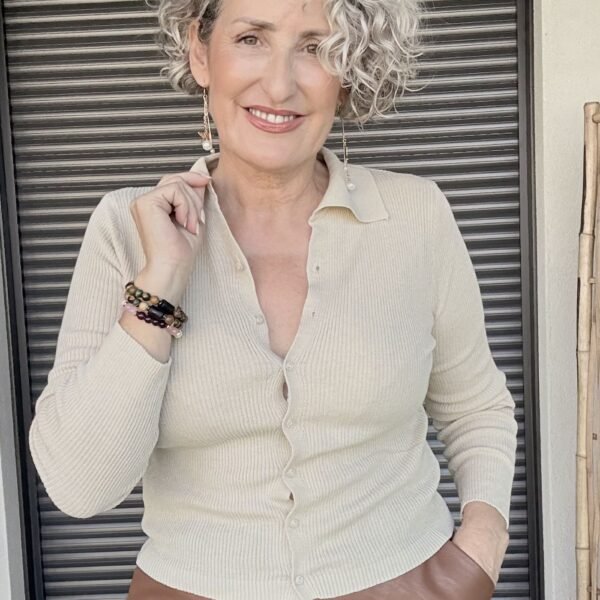 Jersey Beige Canalé