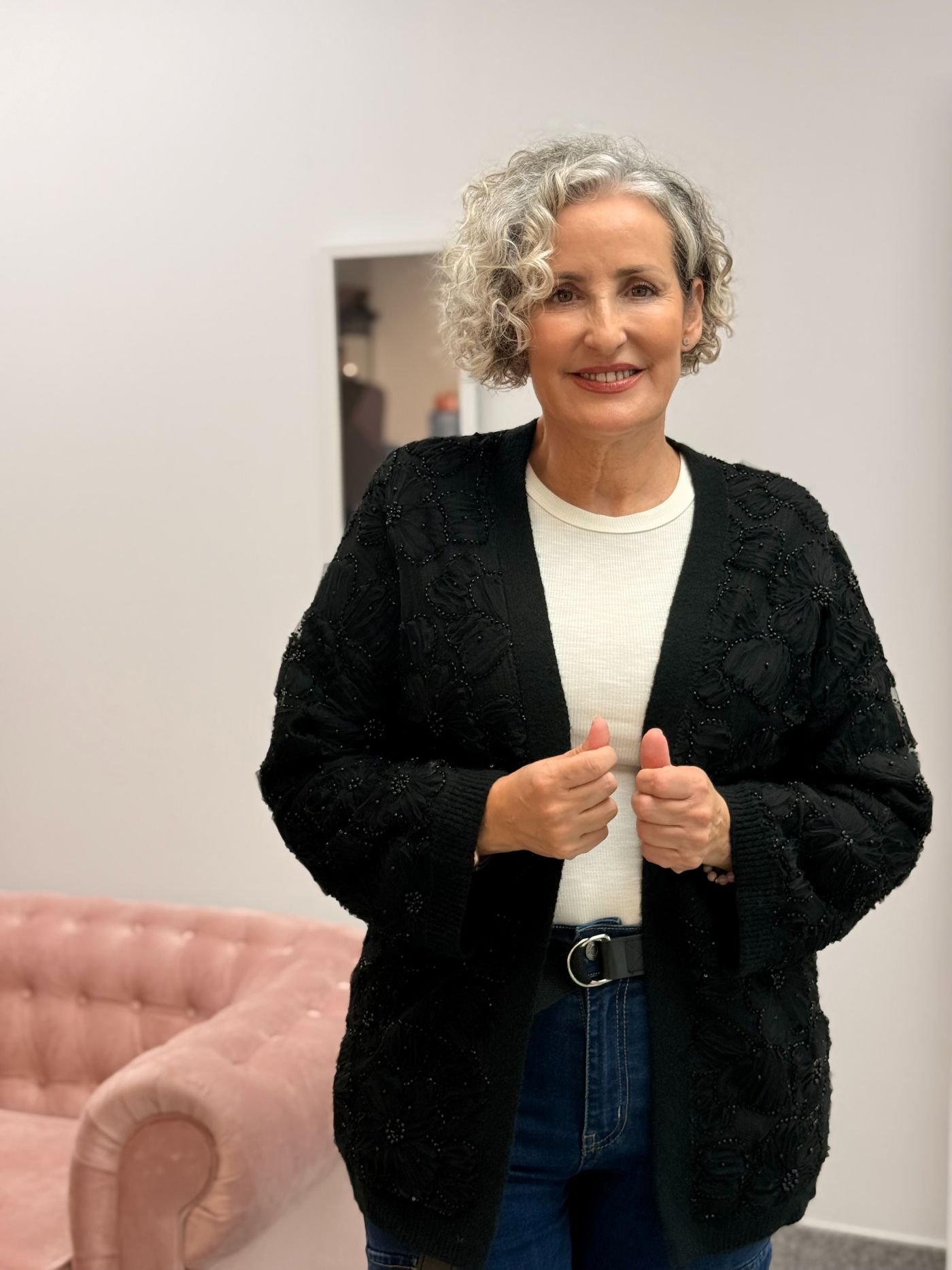 Rebeca Negra Bordada Tul