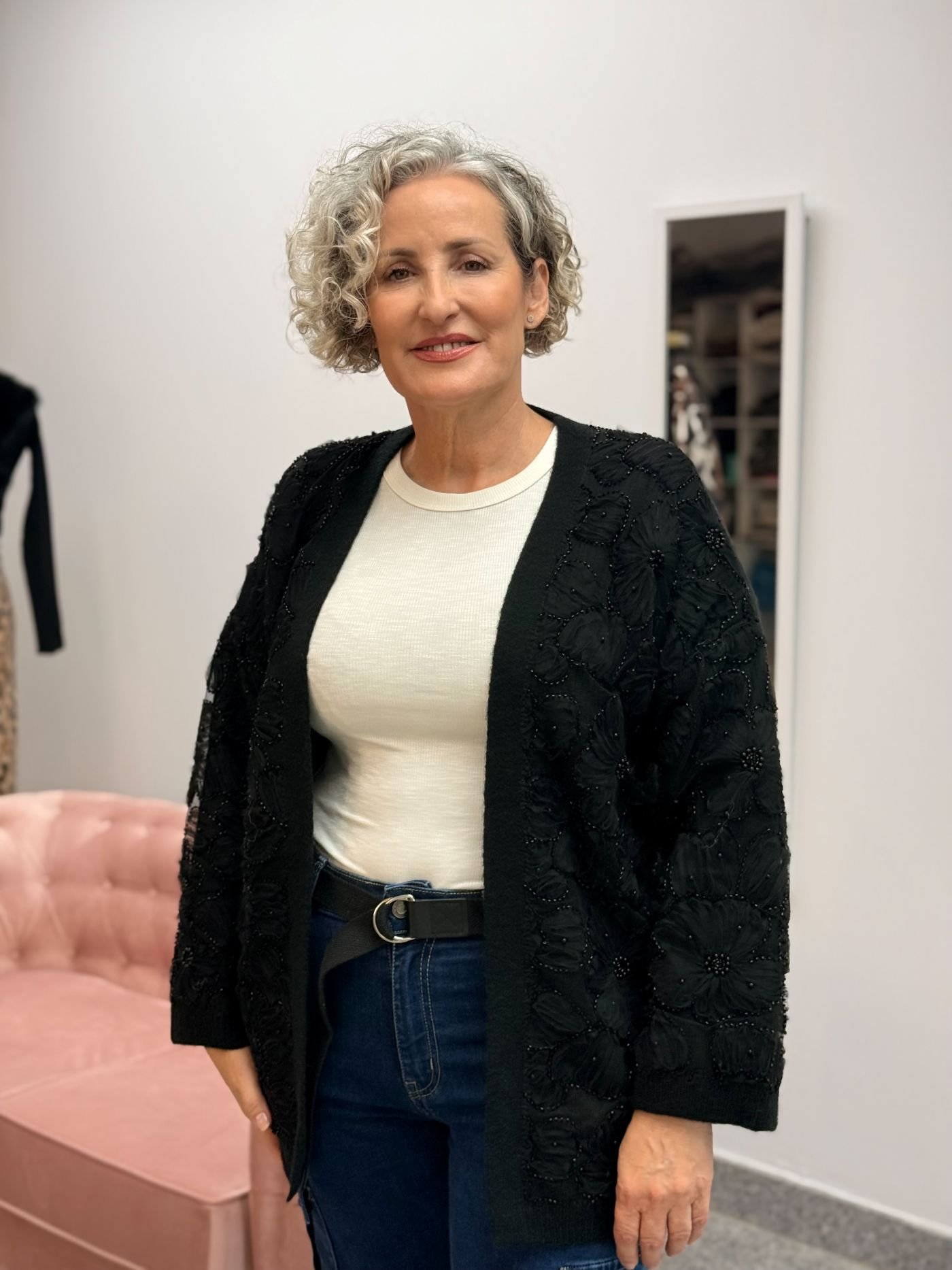 Rebeca Negra Bordada Tul