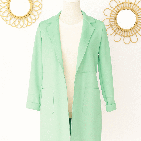 Abrigo Verde Agua Antelina