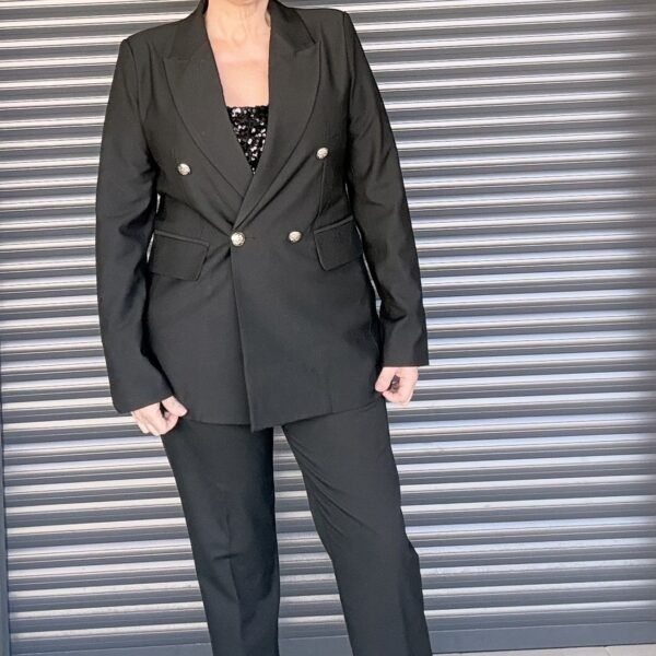 Blazer Negra Cruzada Blazer Negra Cruzada