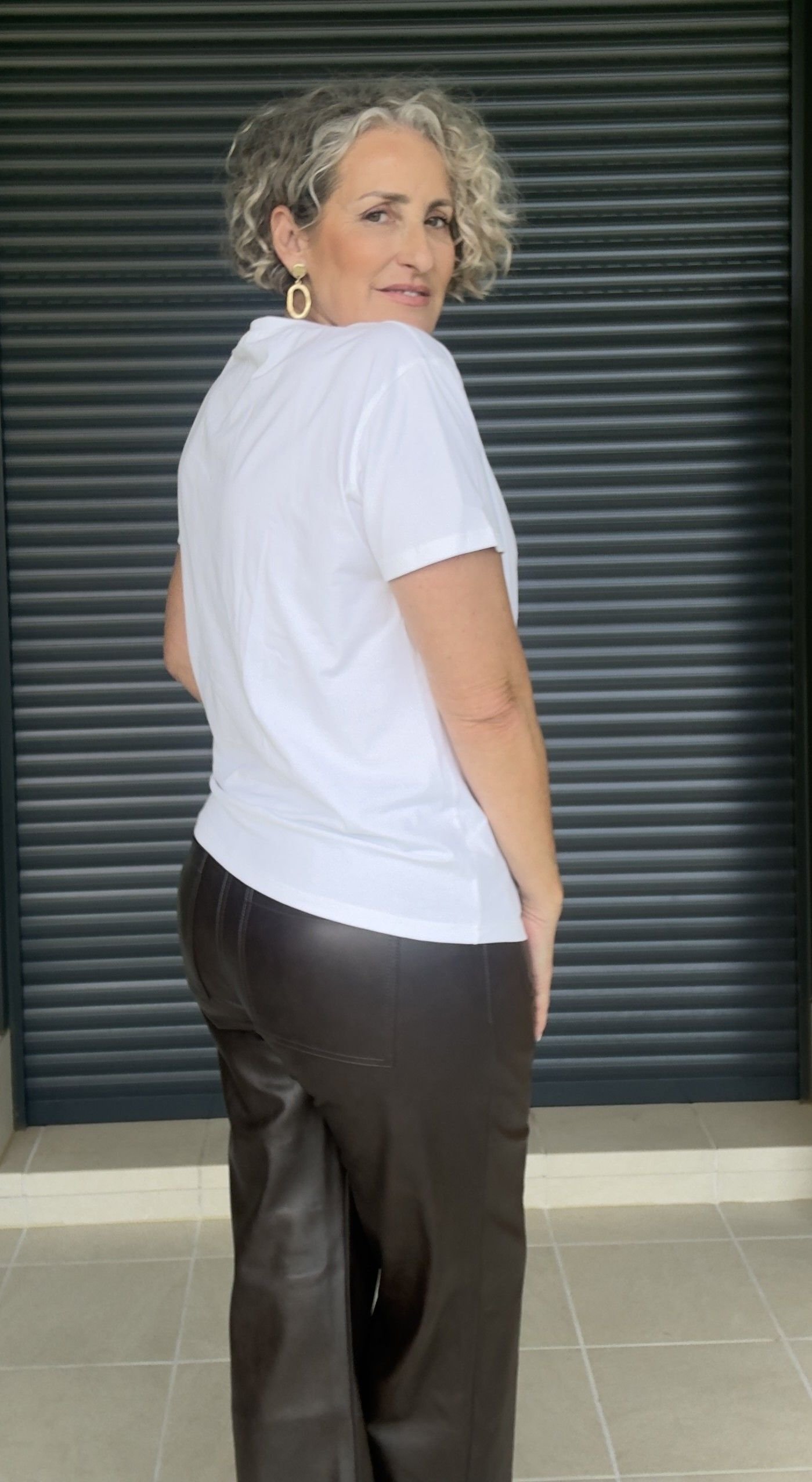 Camiseta Blanca Detalle Animal Print