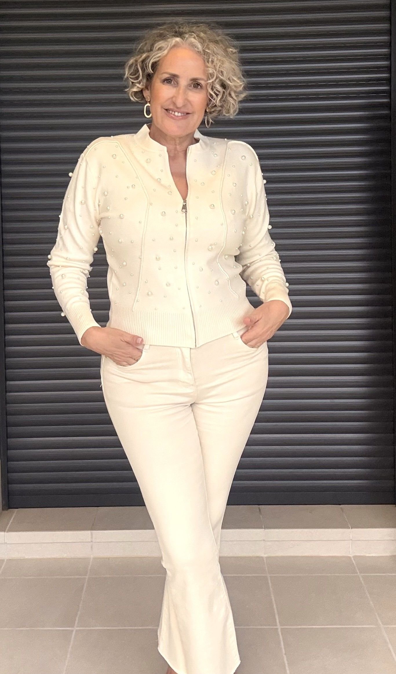 Chaqueta Beige Punto