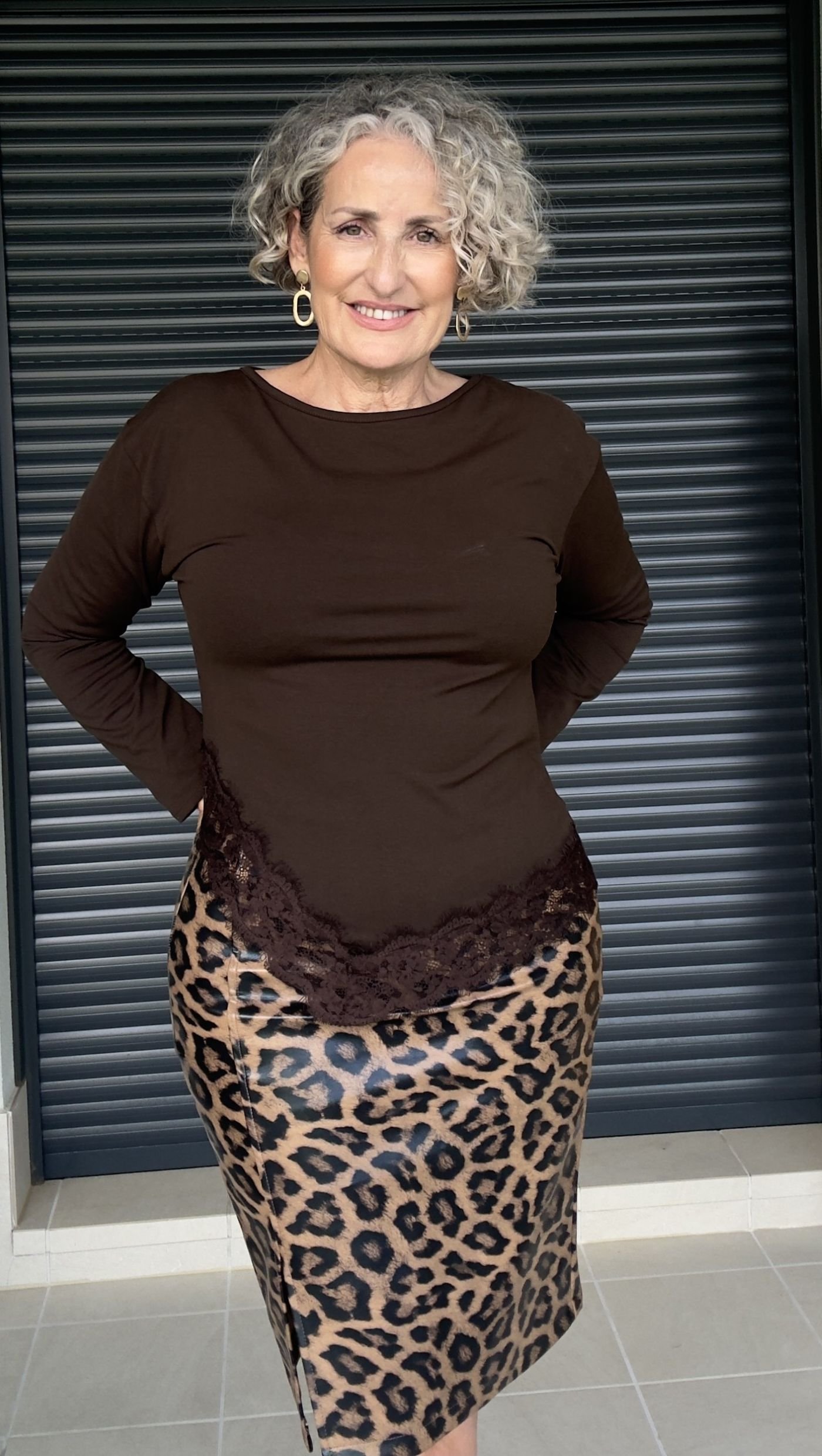 Falda Polipiel Animal Print